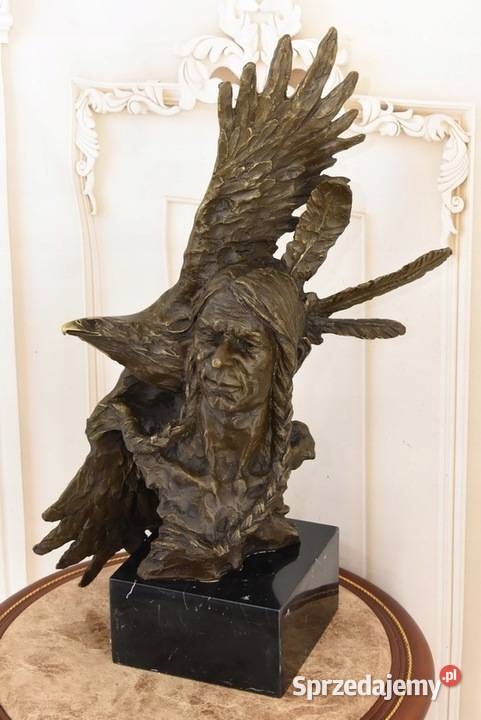 Popiersie Indianina z Orłem Indian Apacz Orzeł małopolskie Kraków