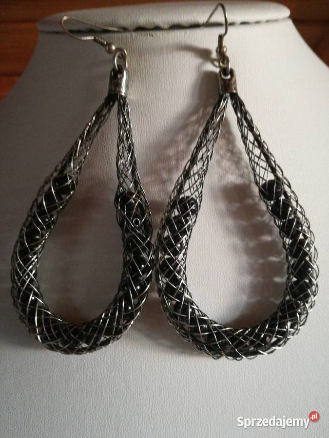 Kolczyki z kuleczkami czarnymi Lublin