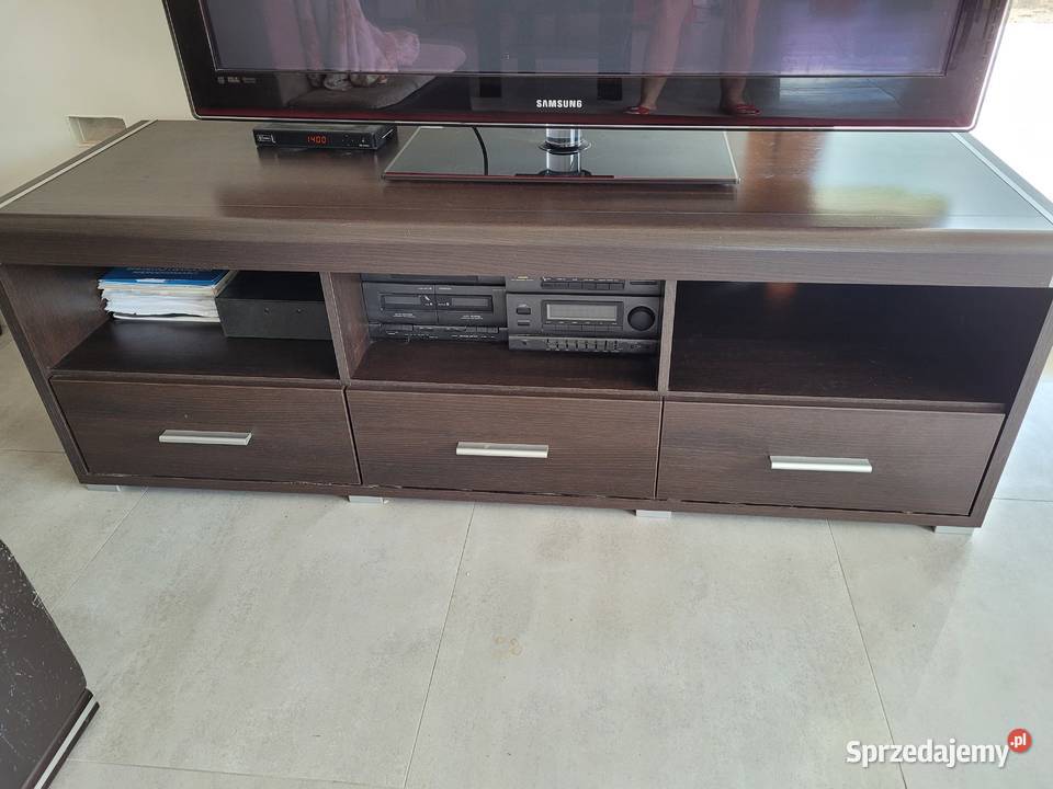 Zestaw mebli Voltera venge RTV komoda i ława Szafy, regały, półki Dobroń