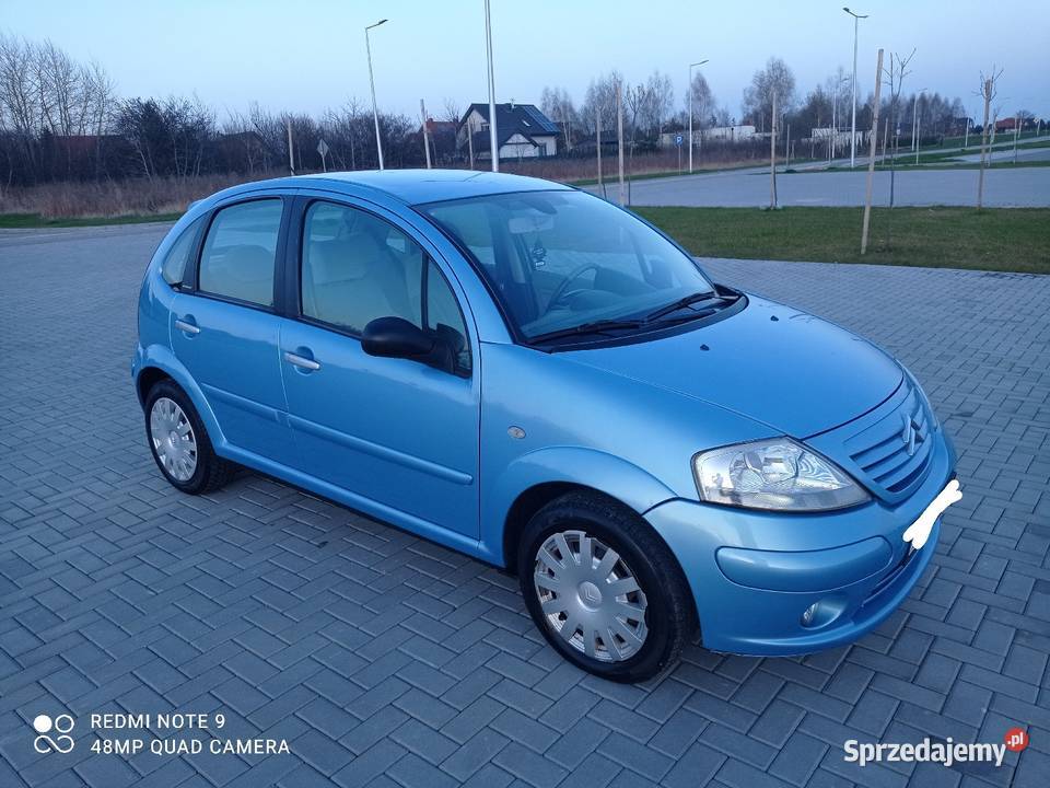 Citroen C3 Exclusive 14 Benzyna Klimatyzacja Rok produkcji 2003 Świdnik