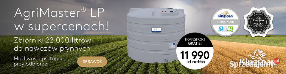 Kingspan AgriMaster LP 22000L zbiornik na nawozy Rzędziany