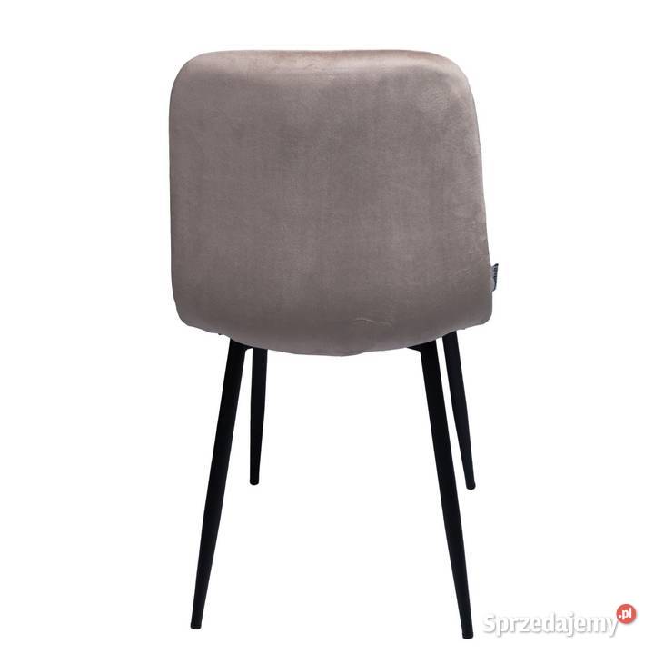 Krzesło tapicerowane welurowe do salonu jadalni 45cm