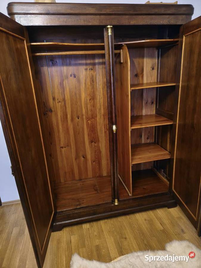 Piękna antyczna szafa dębowa 142cm mazowieckie Zaborów sprzedam