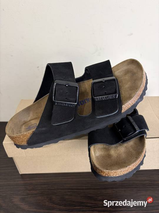 Skórzane klapki damskie Birkenstock Arizona