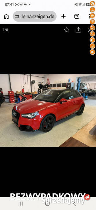 Audi A1 3drzwiowe Rok produkcji 2012 A1 Szczecin