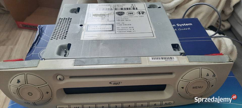 Radio fabryczne mp3 fiat 500 2011 Włoszczowa sprzedam