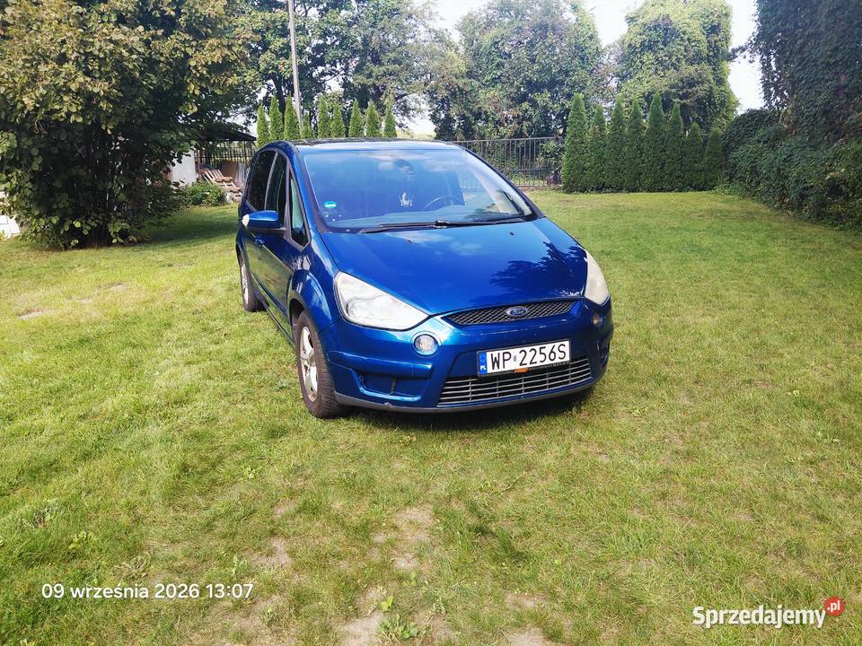 zadbany Ford S 20 145 Titanium 7 miejsc światła przeciwmgielne Płock