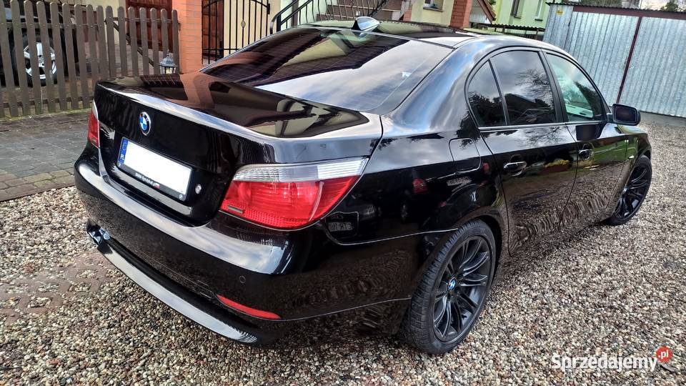BMW E60 530D Czarny Sedan Automat Alufelgi 18 kujawsko-pomorskie Toruń