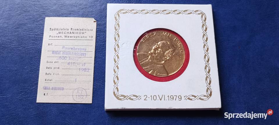 Stare monety Medal JPII Polska 8 Lesko