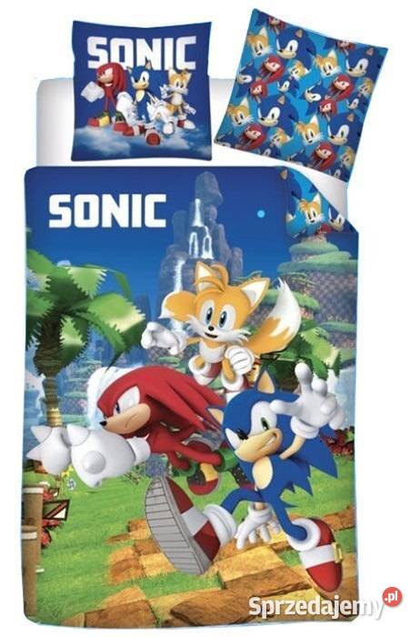 Jeż Sonic Pościel Dwustronna 140x200 Poszewka Mogilany