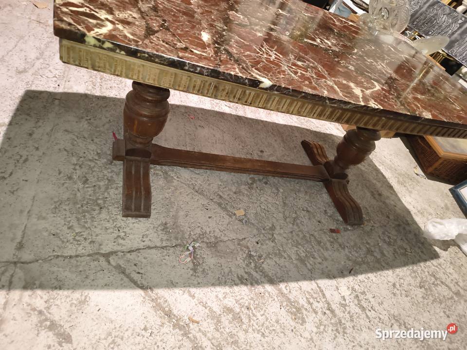 stół z marmurowym blatem Art Deco Chorzew