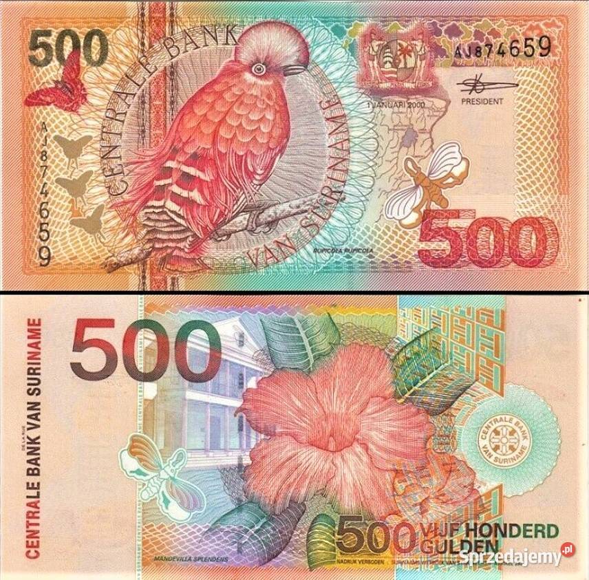 SURINAM 2000500 guldenówP150 UNCRZADKI pomorskie Człuchów