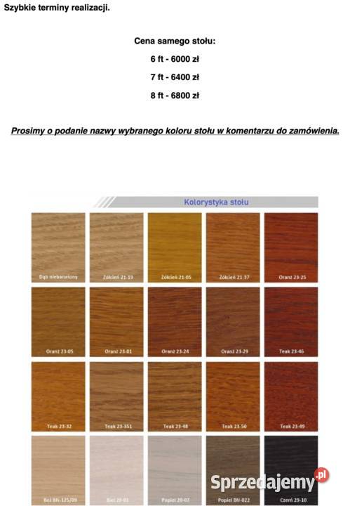 Stół Bilardowy BERGAMO 6 FTProducent Stoły mazowieckie Warszawa