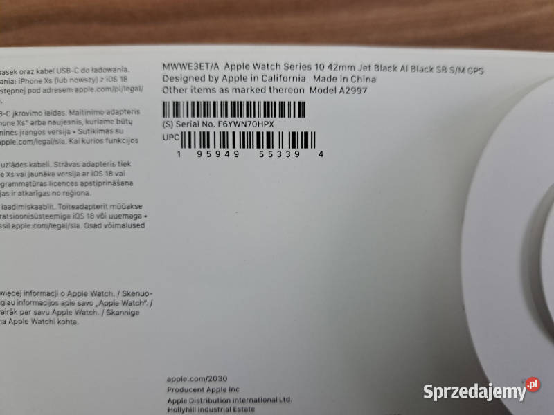 Apple Watch Series 10 2025 64 GB OLED Jet Black