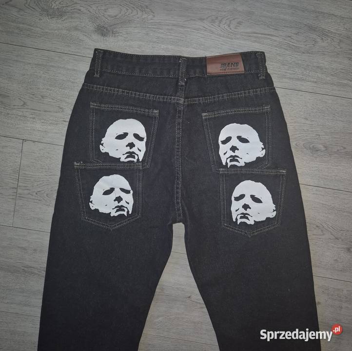 Spodnie jeansowe Baggy Y2K Streetwear M Łódź