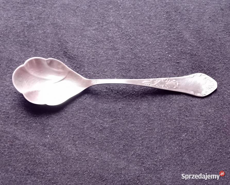 Platerowana łyżeczka do cukru Hefra wzór Koźminek