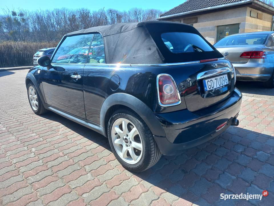 Mini Cooper cabrio 2009r 16 jasna skóra 146 benzyna Gdańsk