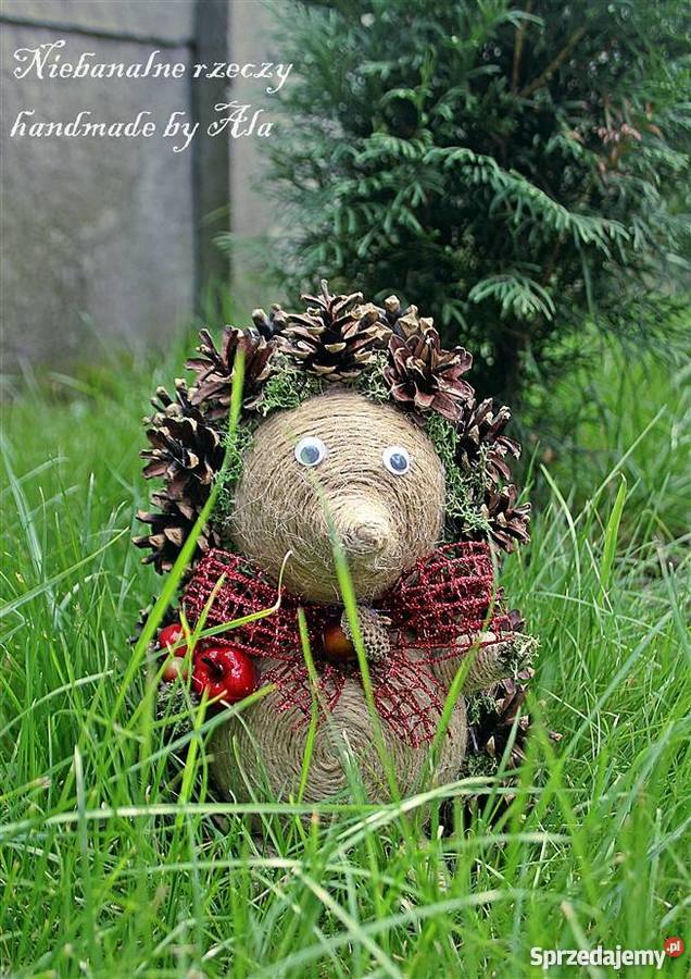 Jeż z szyszek jeż jeżyk prezent dekoracja jesień Dekoracje i ozdoby