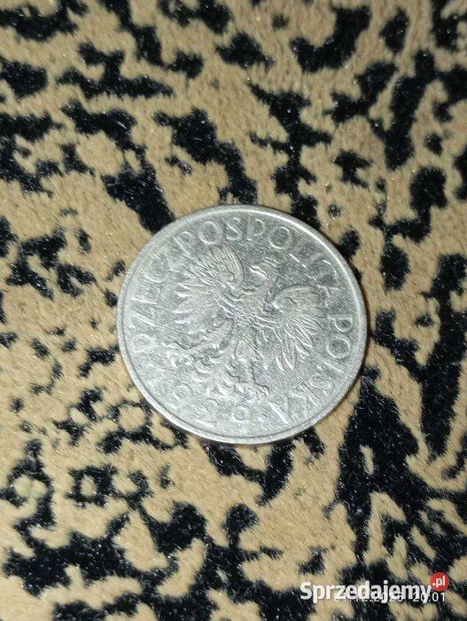 starą monetę 1 Zloty Warszawa