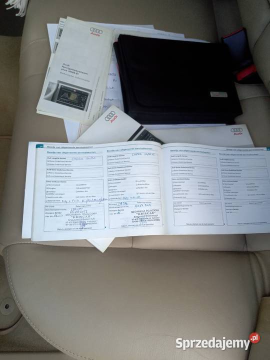 Audi A4 19 TDI BRB jasne wnętrze skóra navi Rok produkcji 2007 Kleszczów