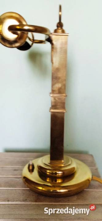 Mosiężna lampa gabinetowa bankierska Kraków