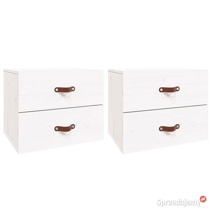 Szafki nocne wiszące 2 50x36x40 biały WM820979 Warszawa