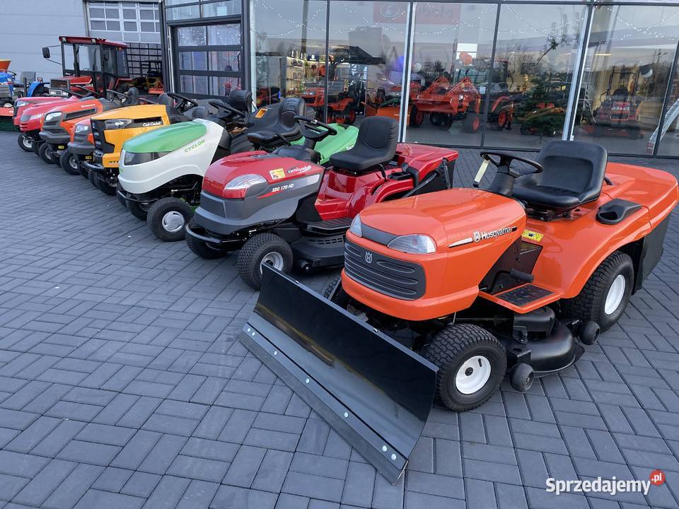 Traktorek Husqvarna CTH180 pług automat idealny Poczesna