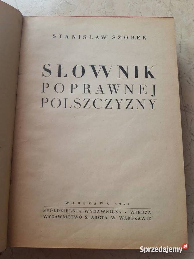 Słownik poprawnej polszczyzny Stanisław Szober