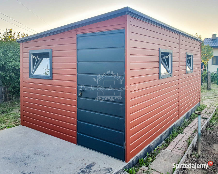 Schowek Domek Ogrodowy 25x4m 3x Okno Brąz Sieradz