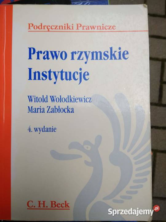 prawo rzymskie instytucje książki Gdańsk sprzedam