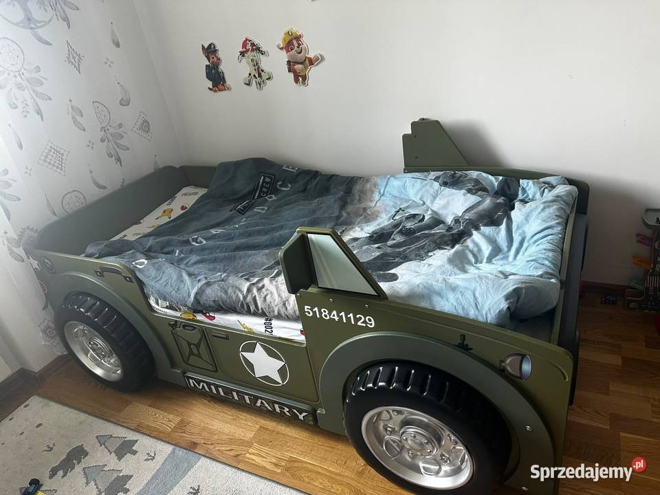 Łóżko dziecięcy Military Jeep śląskie Bielsko-Biała sprzedam