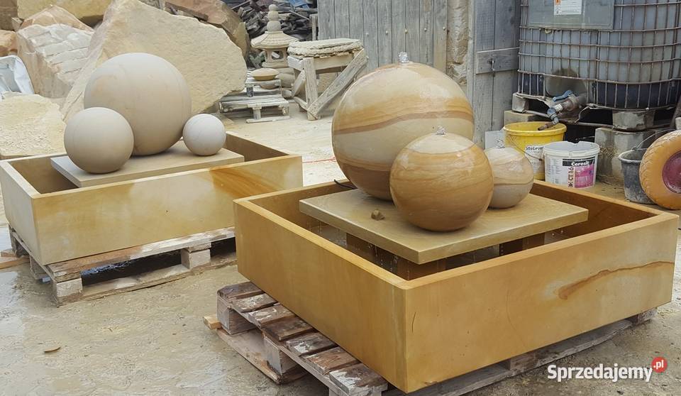 Fontanna ogrodowa z piaskowca kamień naturalny Kamienna Góra sprzedam