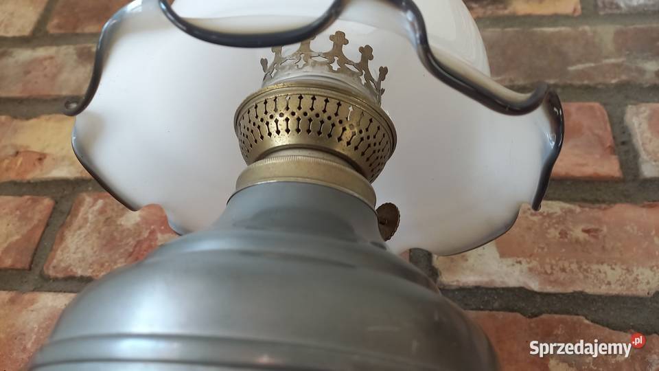 Lampka metalowa Stołowa Gabinetowa Nocna Szklany Oświetlenie zachodniopomorskie Gawroniec