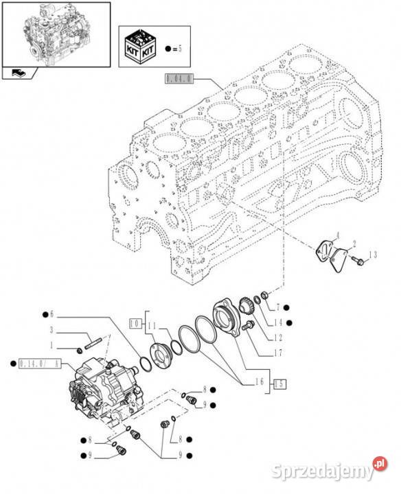 Holland T6010 Osłona łoźyska 2830598 Jastrzębniki