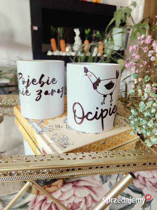 Kubek z napisem