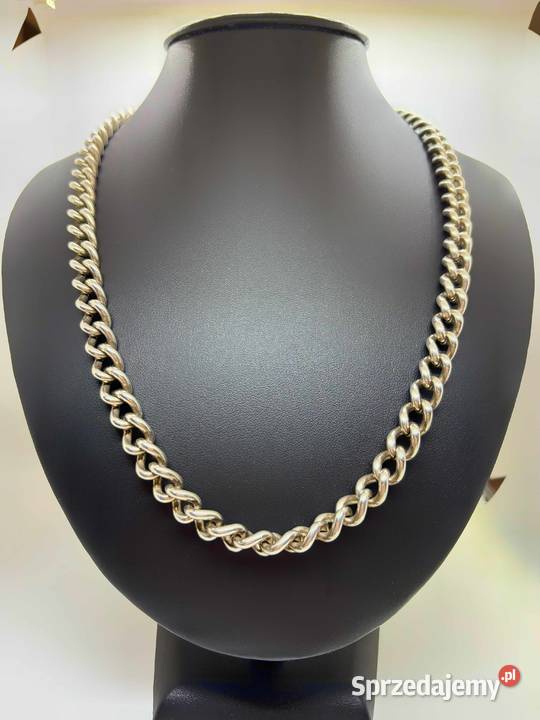 Srebrny Łańcuszek pr 925 9843g Długość 54 srebro Zegarki i Biżuteria sprzedam