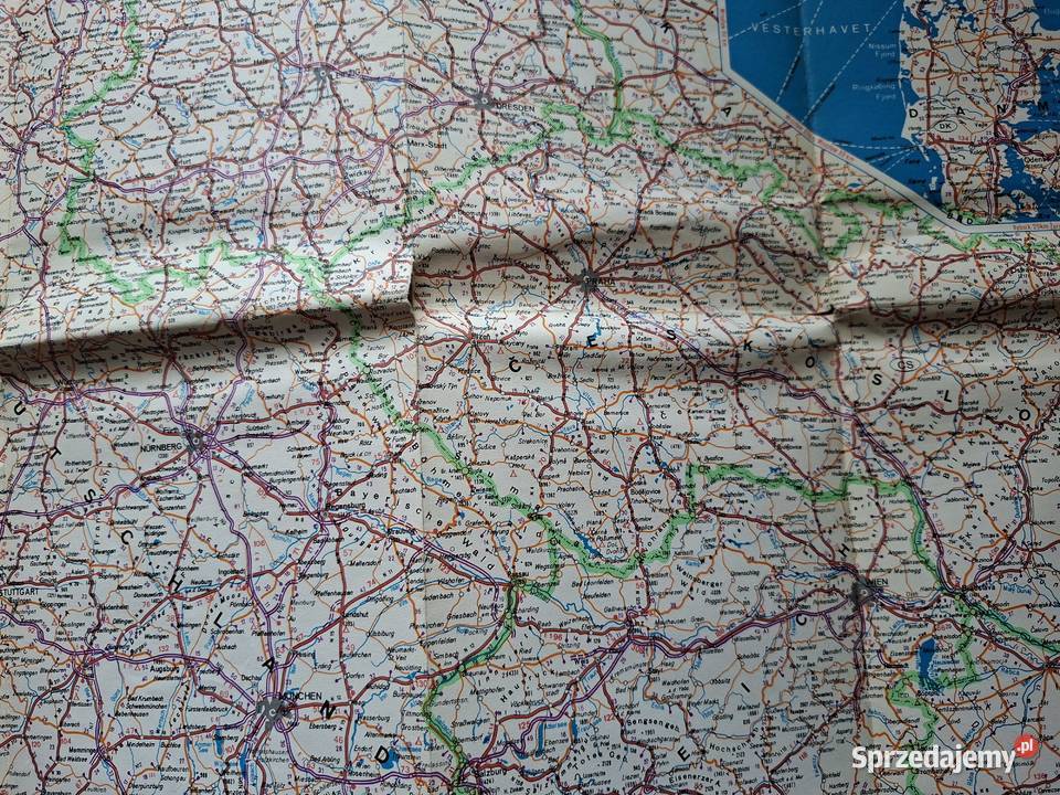Western Europe mapa 12 000 000 Cartographia Kultura i Rozrywka Kraków