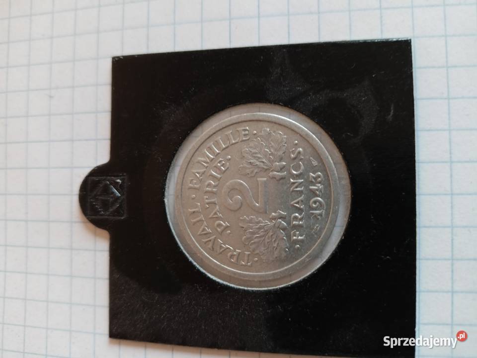 Moneta 2 franki 1943 Szczytno sprzedam