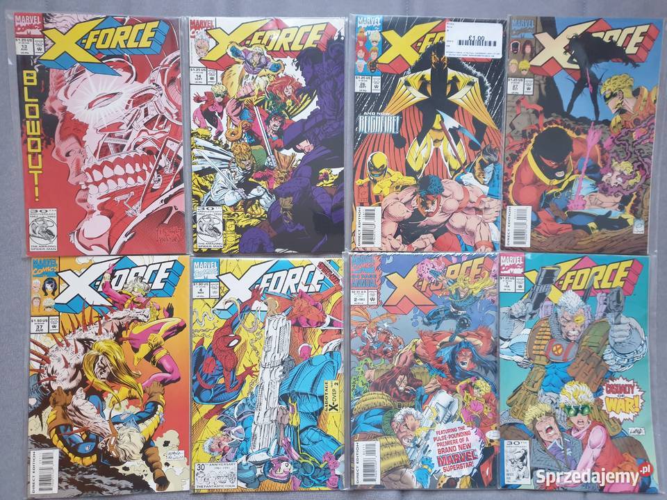 XForce 13 oryginalnych komiksów USA sprzedam
