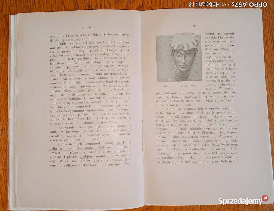 Wewnętrzne urządzenie Zamku Krakowskiego i jego Antykwariat Bychawka Trzecia