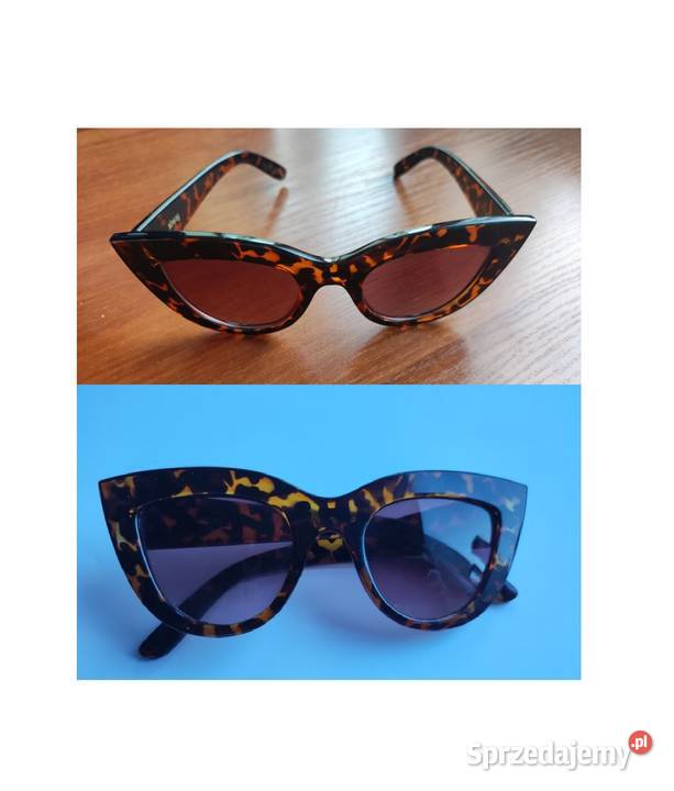 kocie panterki okulary słoneczne lata 60te Filtr UV-400 kat. 0  świętokrzyskie