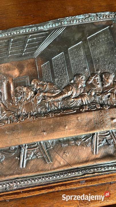 Płytka miedziana miękka Ostatnia Wieczerza Wym Gdańsk sprzedam