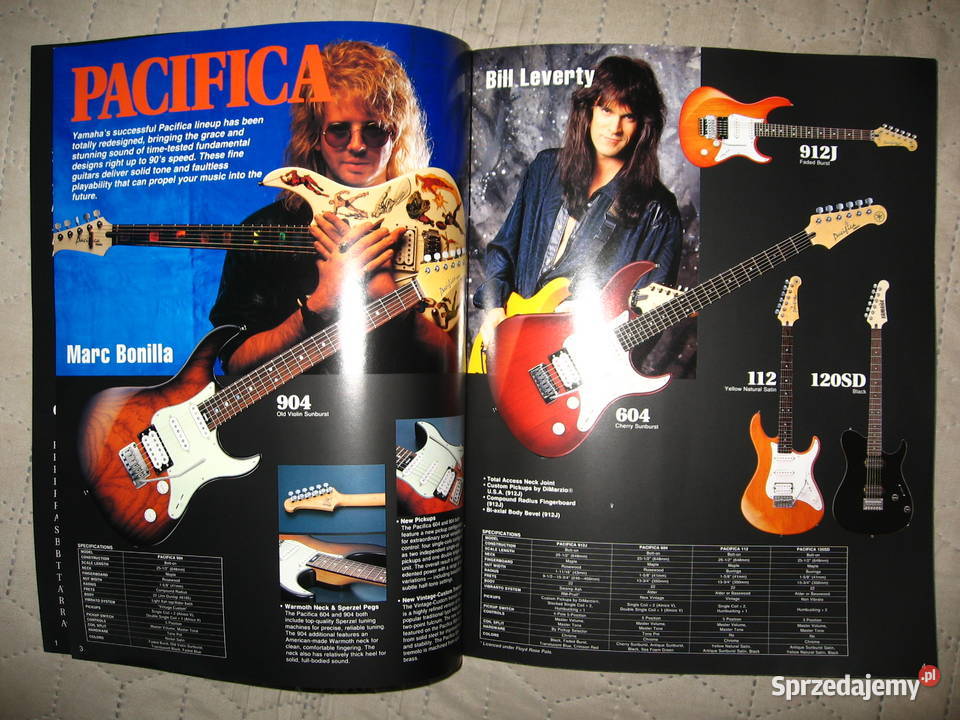 Yamaha Electric Guitars Basses Catalog 1994 Kępice