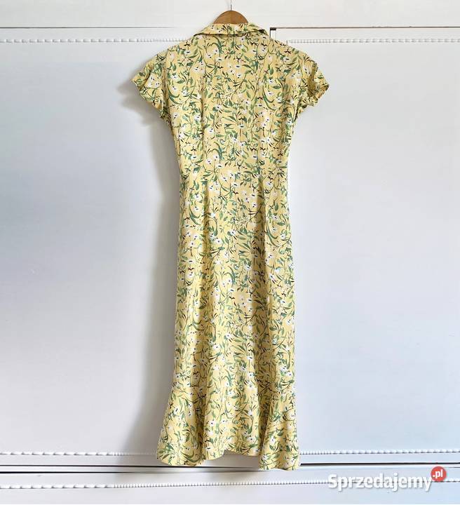 Żółta sukienka Gina Tricot 34 XS 36 S łączka Szczecin