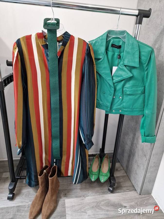 Koszulowa sukienka Uni Pasek Xs S M L XL Odzież damska Żywiec