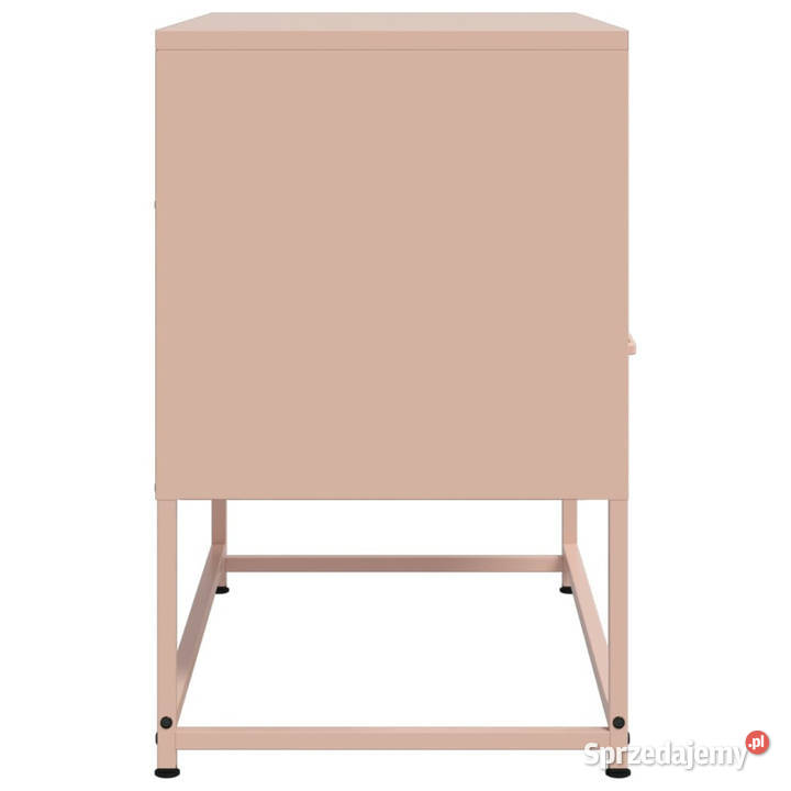 Szafka pod telewizor różowa 68x39x605 stalowa