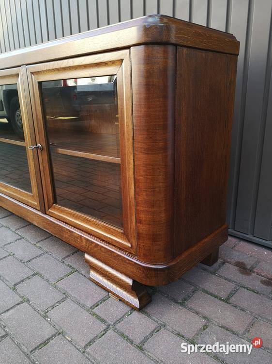 Komoda Szafka RTV ARTDECO OrzechDąb Niska Stara Meble Meble Swarzędz sprzedam