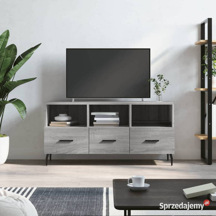 Szafka pod telewizor szary dąb sonoma 102x36x50 Warszawa