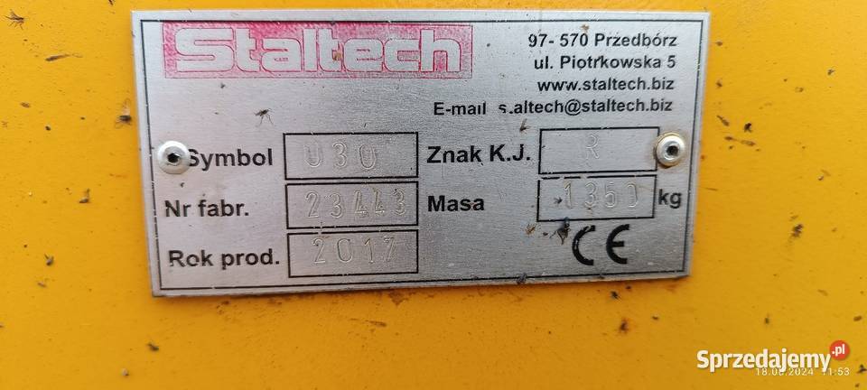 Brona talerzowa staltech 3 m Worowice sprzedam