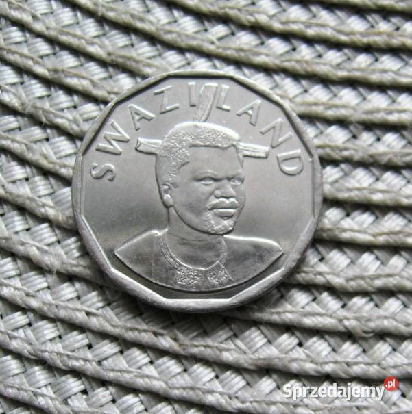 Swaziland Suazi 50 Cent 2015r Mennicza Kalisz